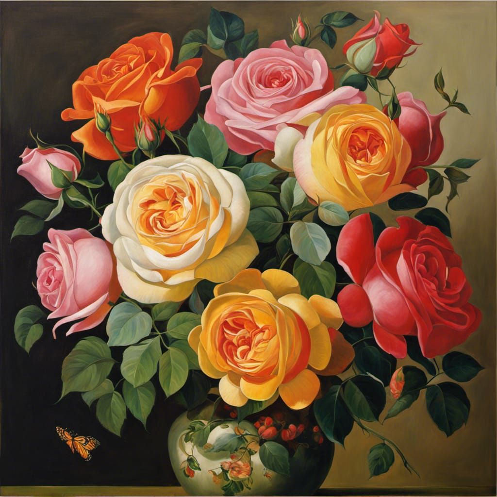 Roses in Mannerist Style