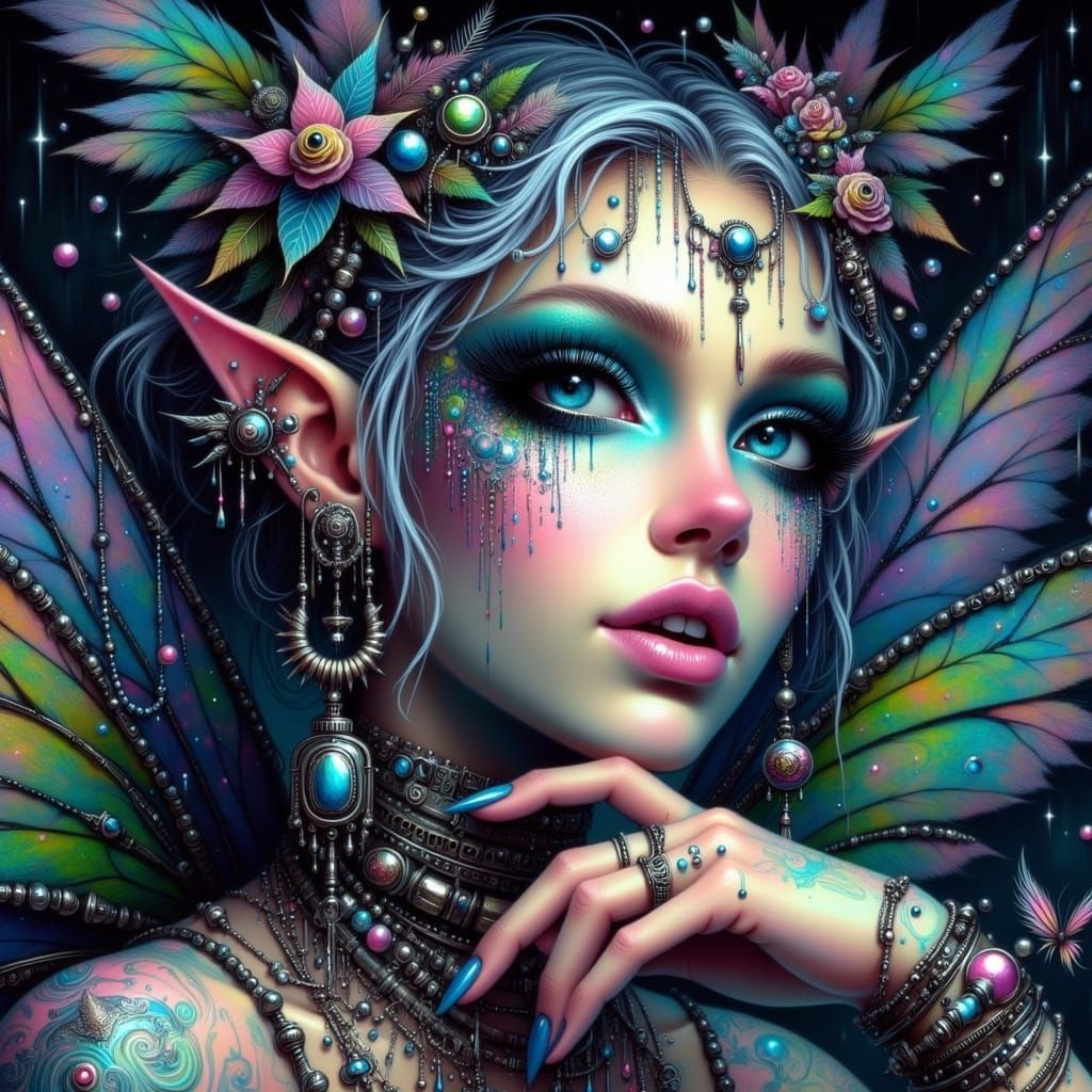 Fairy Punk in Vibrant Neon Colors