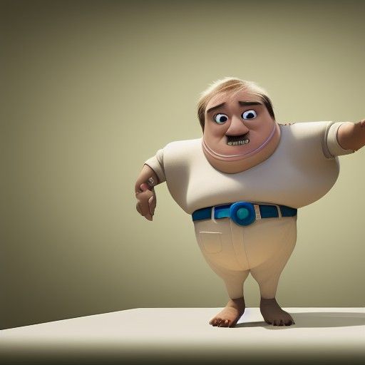 Toilet Paper Bandit: Pixar-Style 3D Digital Art