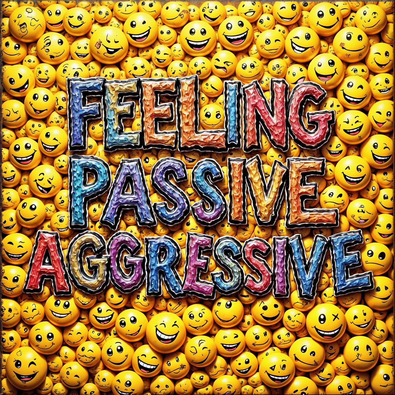 Passive Aggressive Message in Smiley Faces