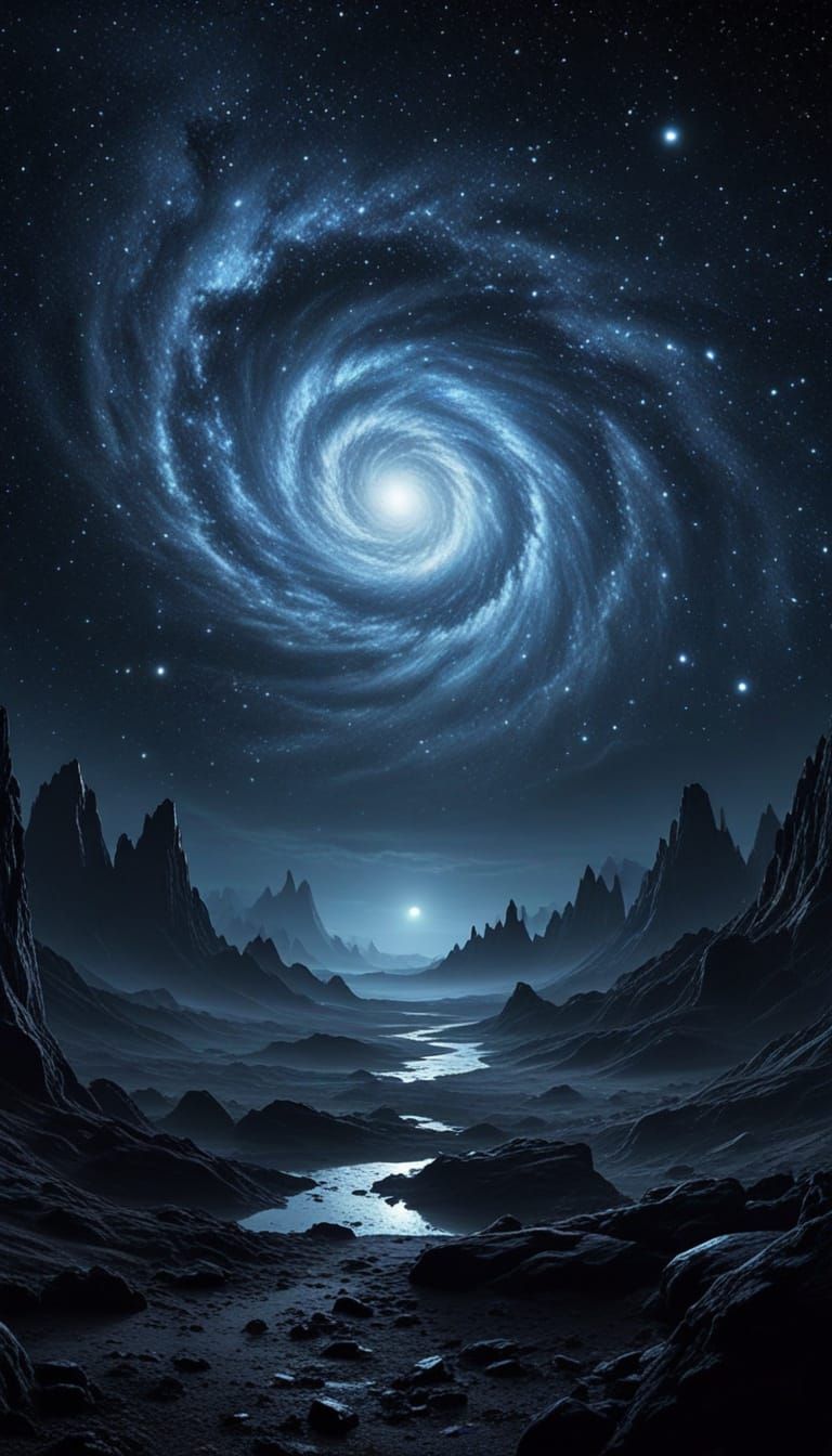 Ominous Galactic Spiral Formation