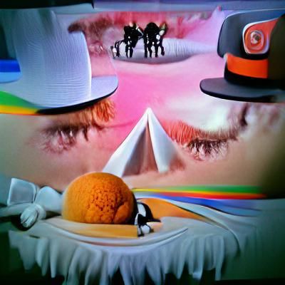 Surreal Technicolor Clockwork Dreamscape
