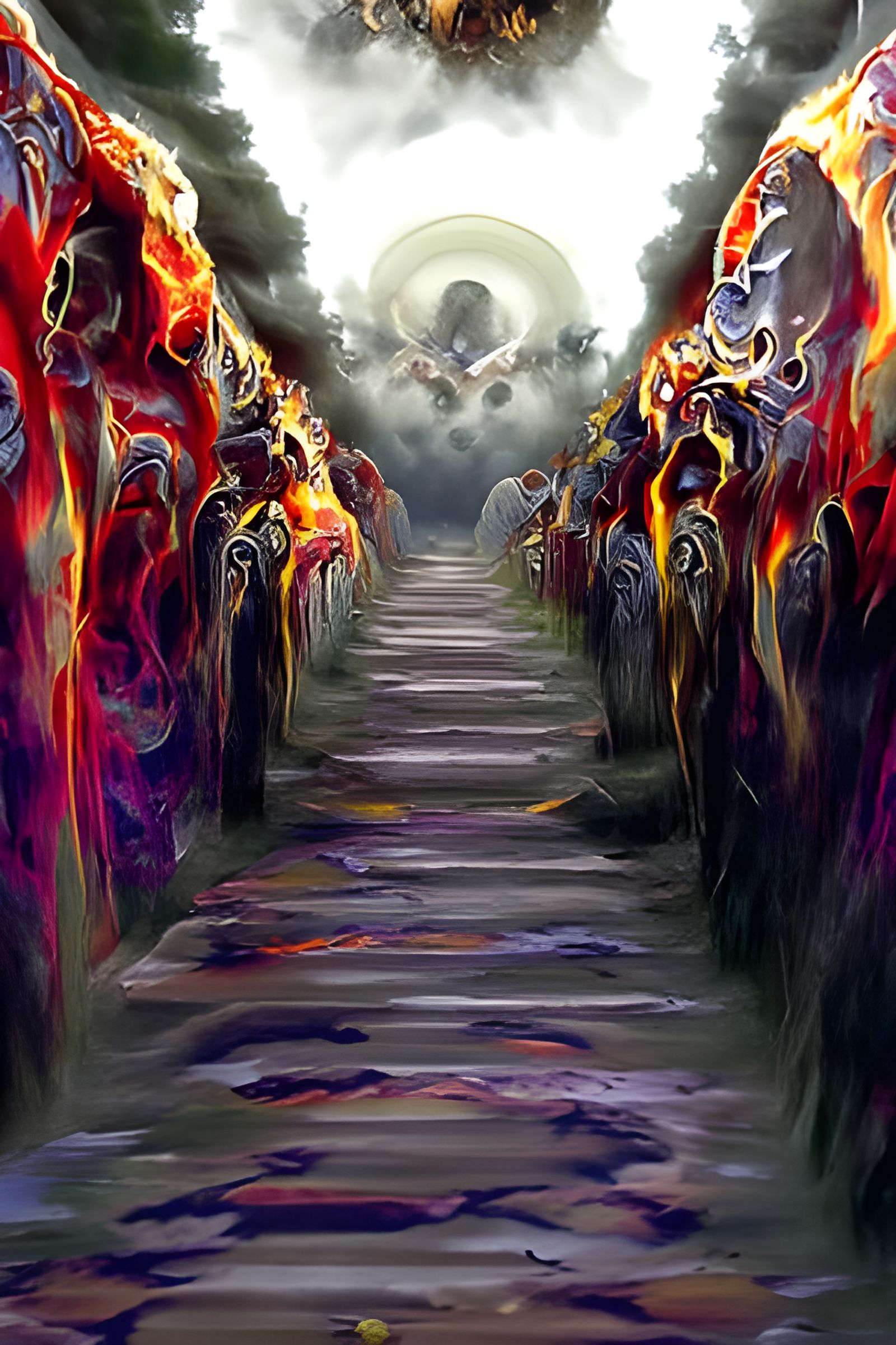 Liminal pathway to purgatory