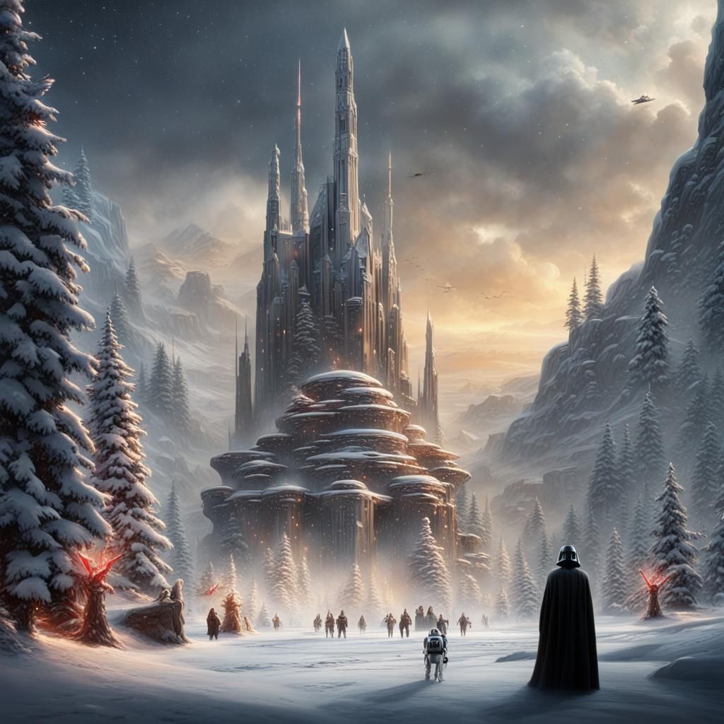 Epic Star Wars Christmas Digital Matte Painting