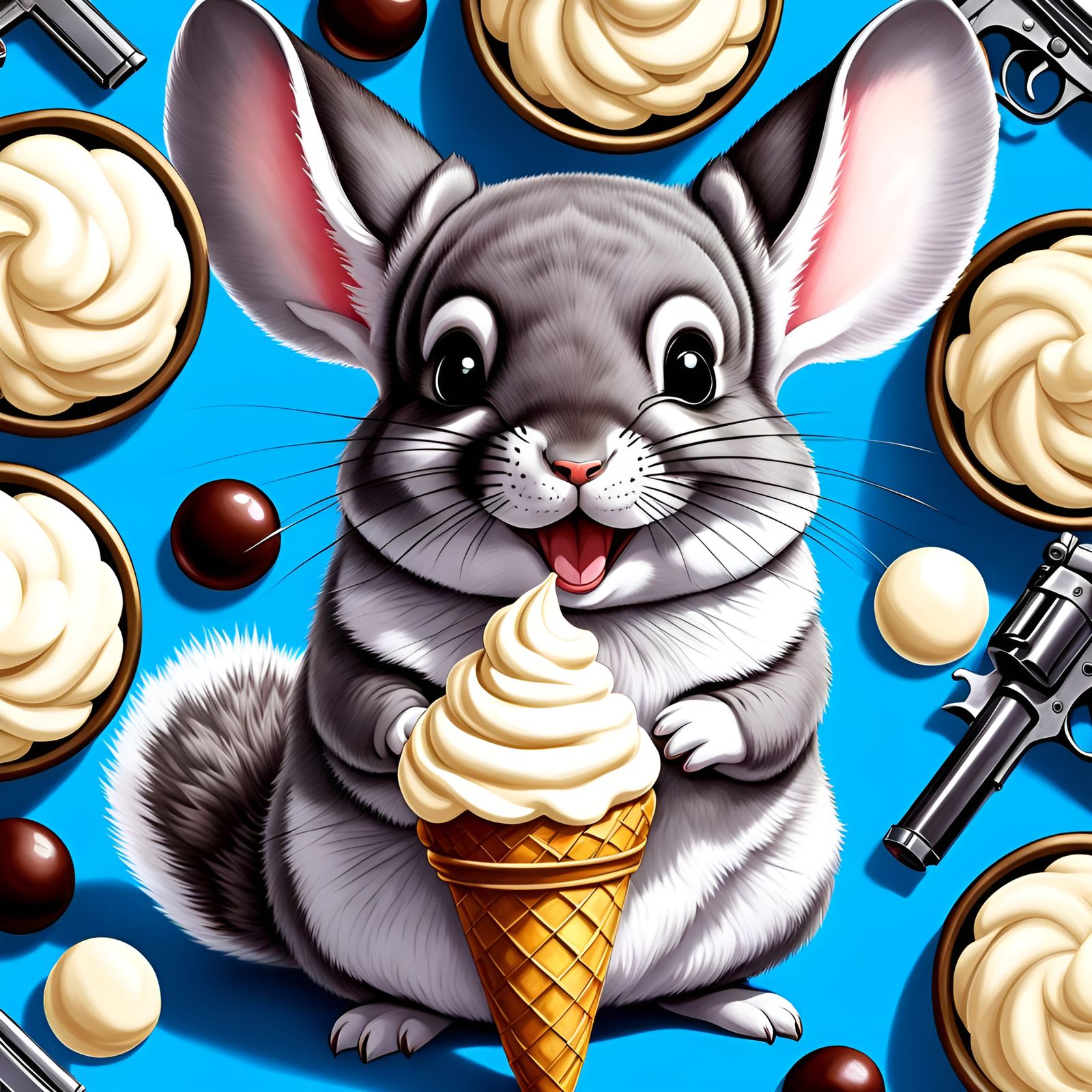 Vanilla Chinchilla Killa (Doesn't look like a hitman, but that's what makes him so good!)