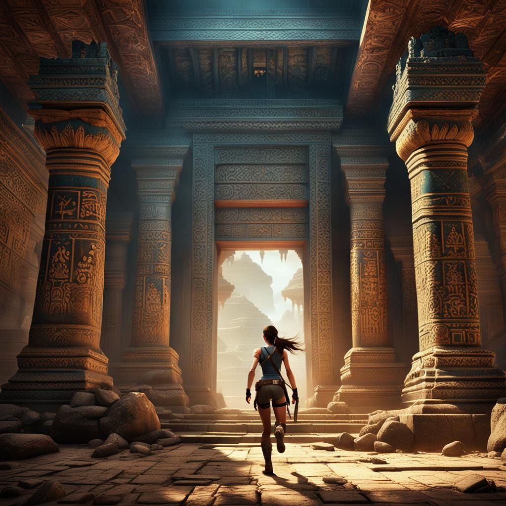 Lara Croft Escape: Matte Painting Concept Art
