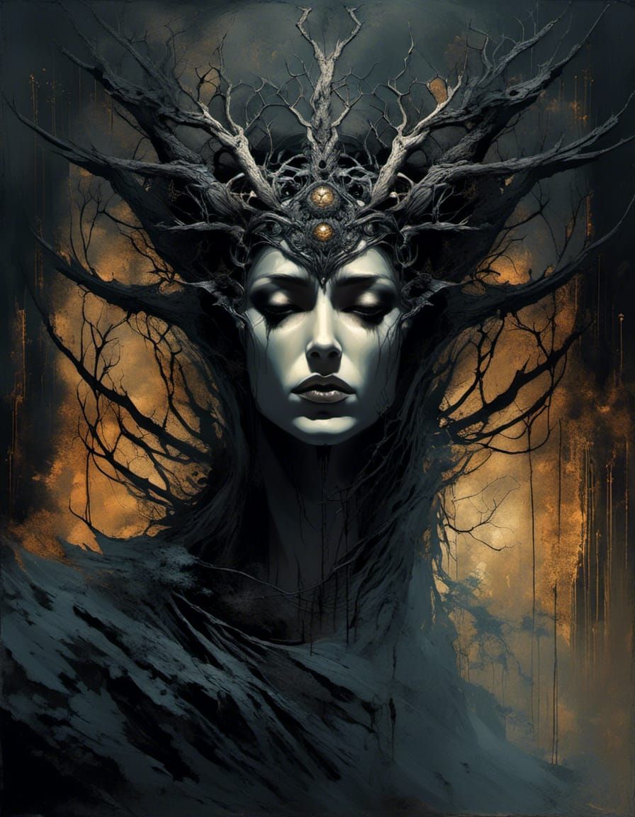 Hades Lord of the Underworld in Digital Painting