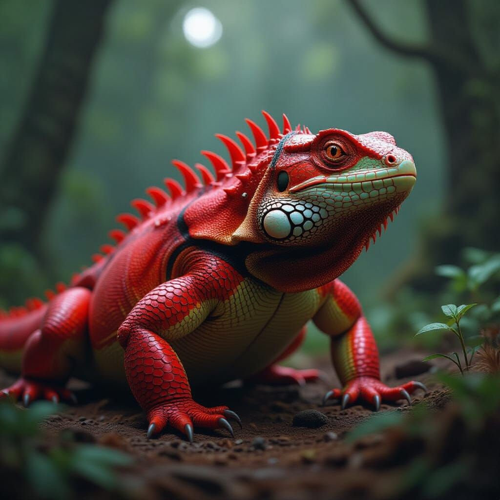 Biomechanical Reptilian Scales in Eerie Dystopian Style