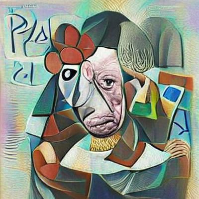 Abstract Composition Inspired by Picasso