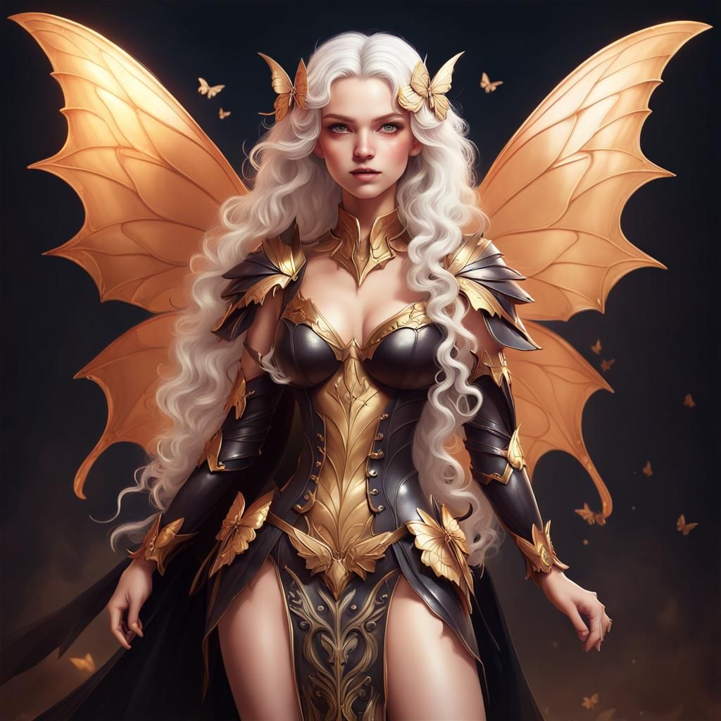 Fantasy Fairy Girl in Armor Concept Art