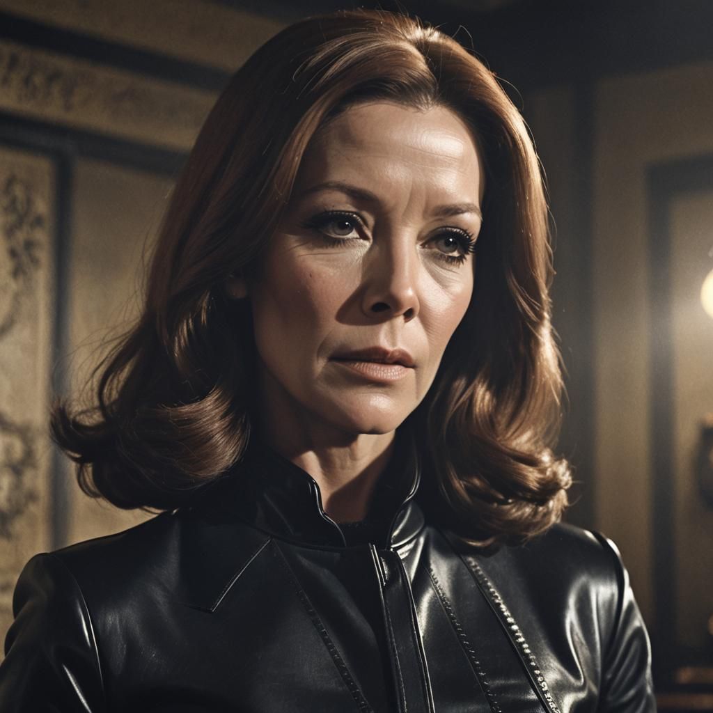 Emma Peel in Leather: 60s TV Series Style