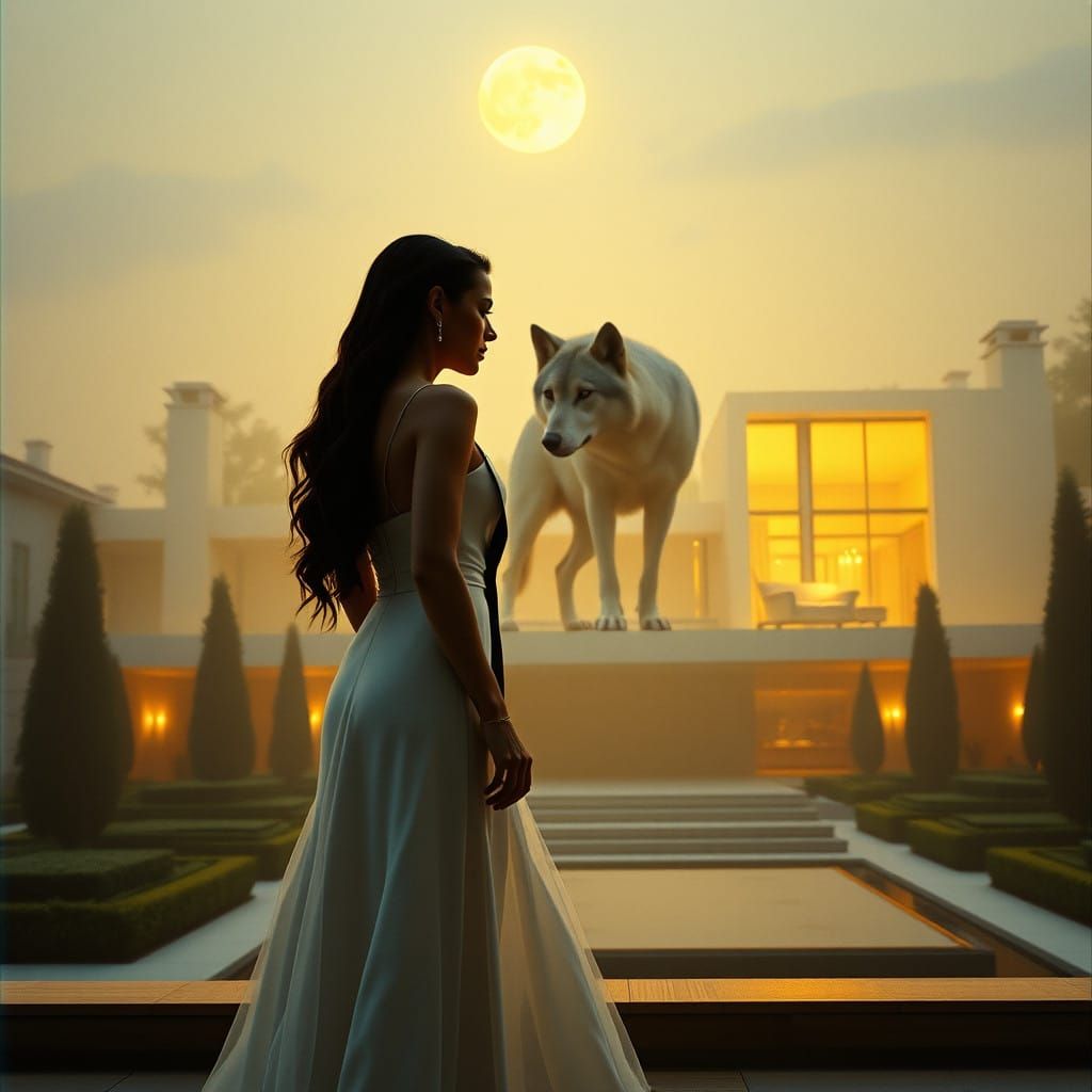 Elegant Romance in Moonlit Gardens