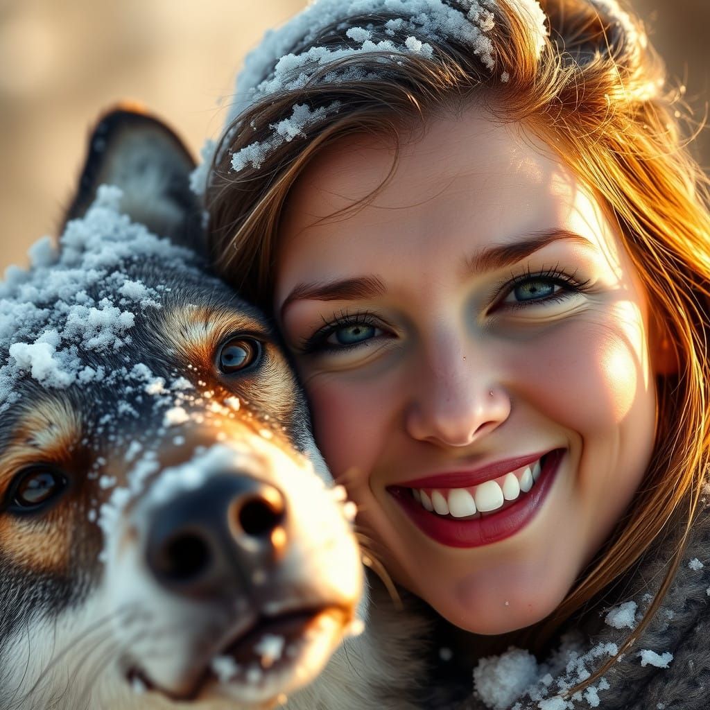 🏆Playing in the snow