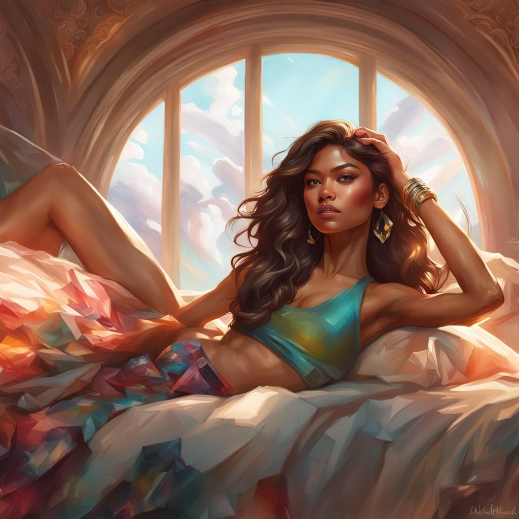 Zendaya Portrait with Dynamic Lighting in Unreal Engine 5