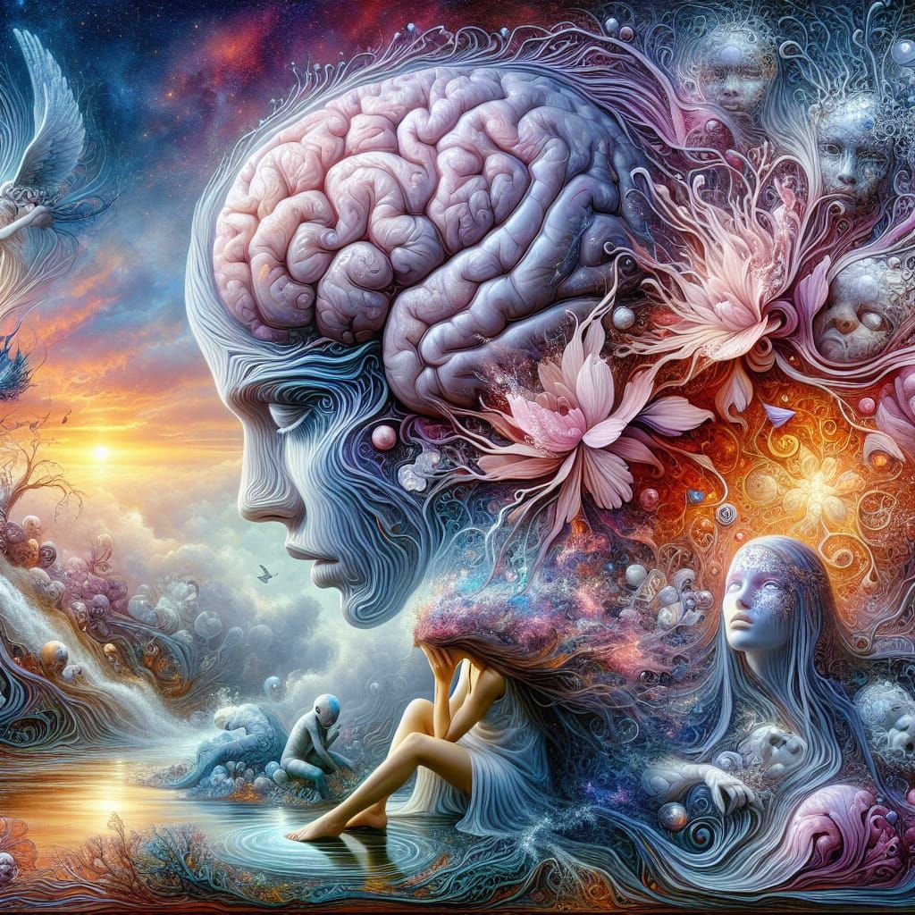 Cybernetic Renaissance Woman Embodies Bio Art and Personal G...