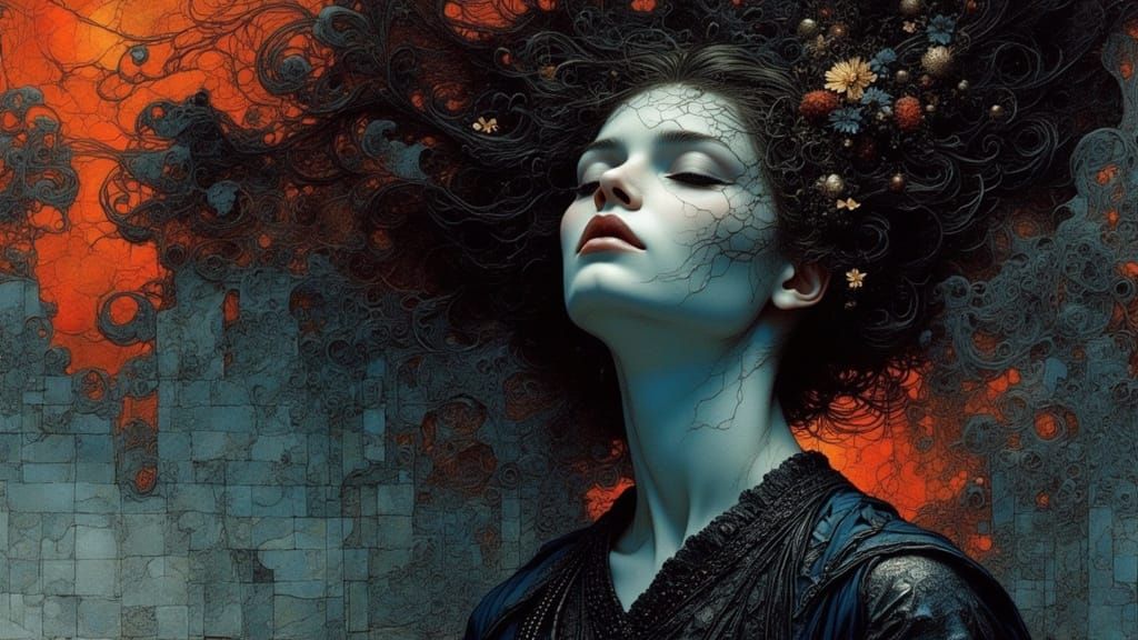 Morpheus Dreaming: Hyperdetailed Portrait in Dynamic Lightin...