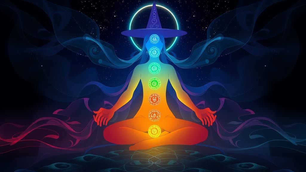 Seven Chakras Witch in Manga Scan Style