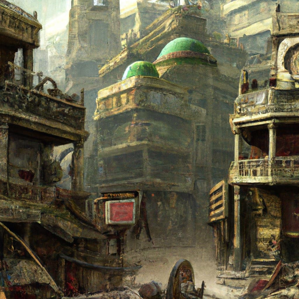 Magical Trade District Digital Art