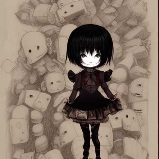 Chibi horror GRL by Per.
