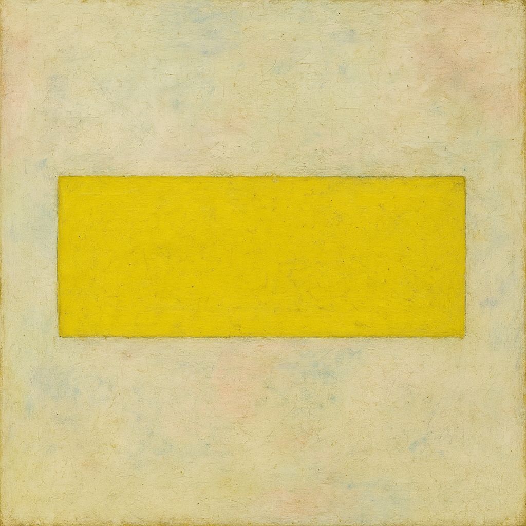 Abstract Yellow Rectangle Art in Low-Quality Style