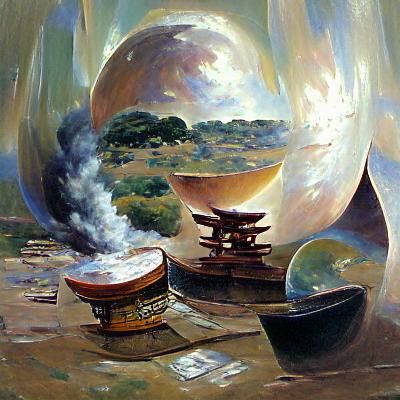 Gojo Satoru's Domain Expansion: Oil Painting