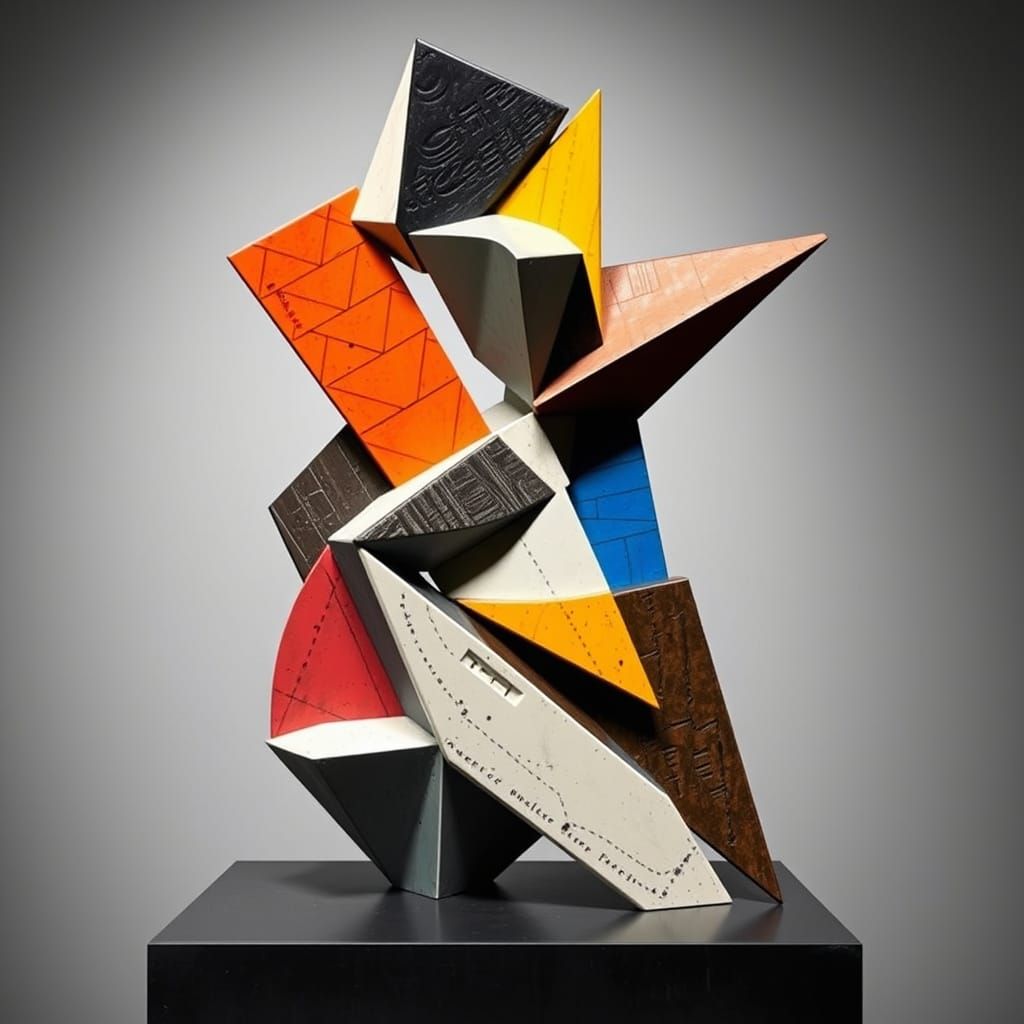 Abstract Cubist Sculpture: Defiance Against Censorship