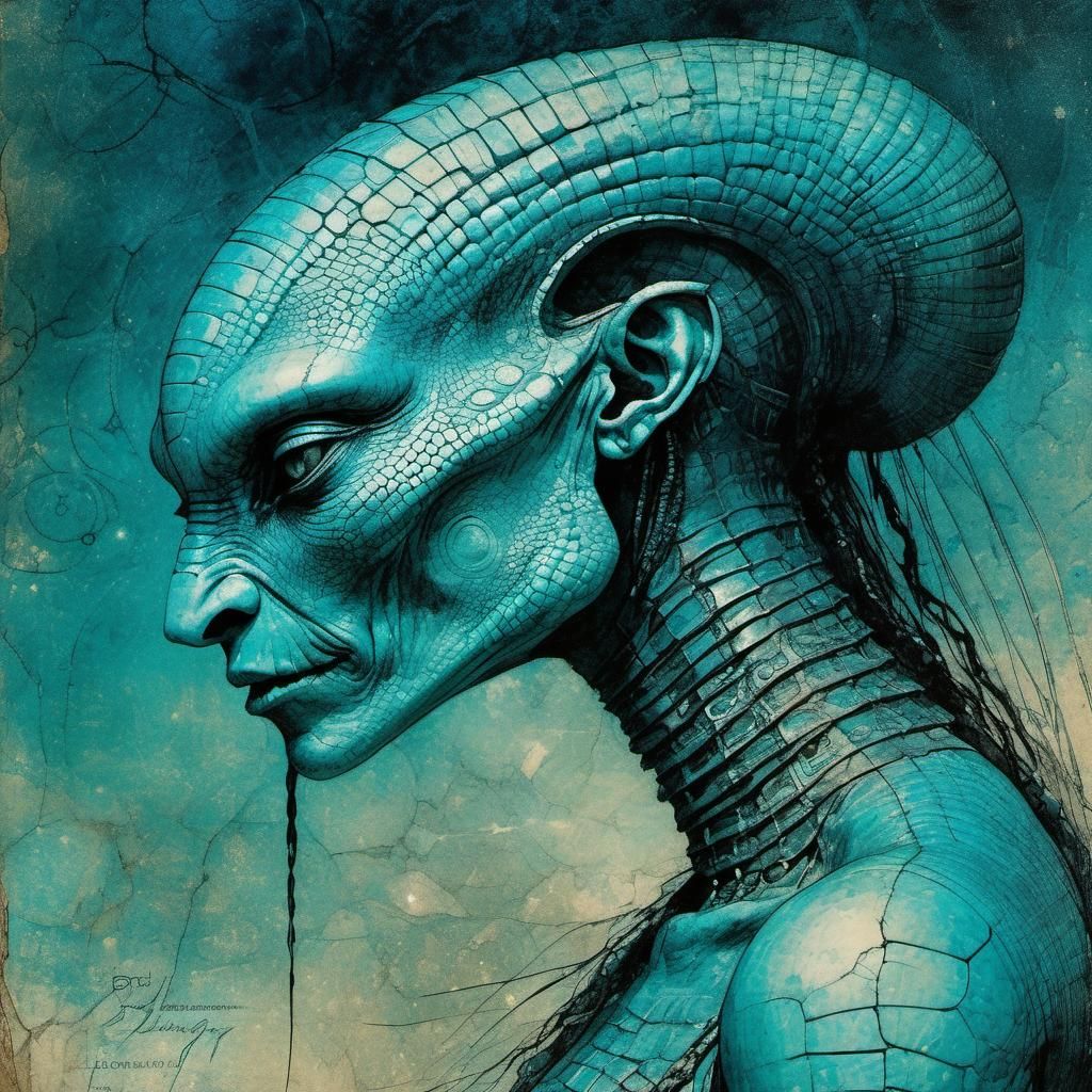 Dramatic Asuras Nagas Mutation in Psychedelic Style