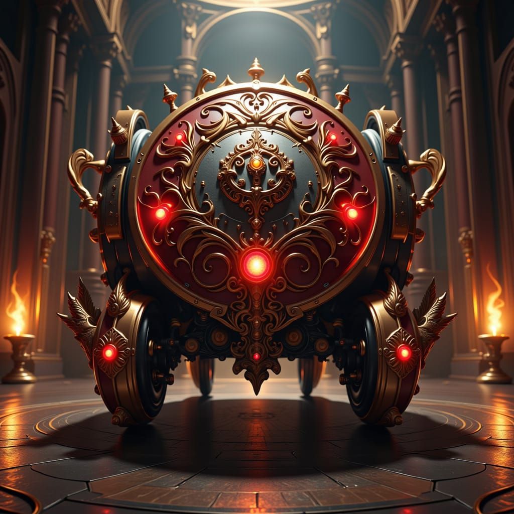 Epic Roomba War Machine in Throne Room