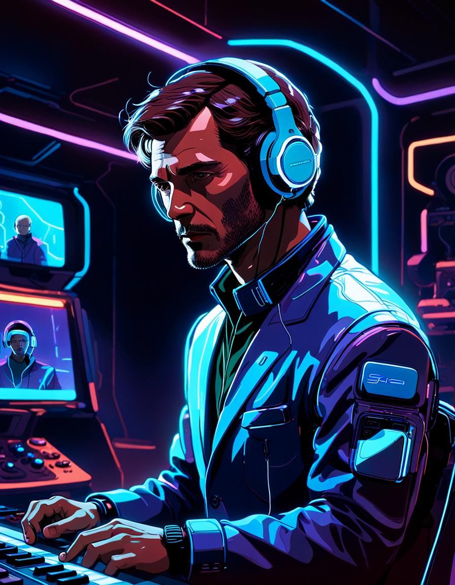 Parzival in Virtual Reality: Sci-Fi Concept Art