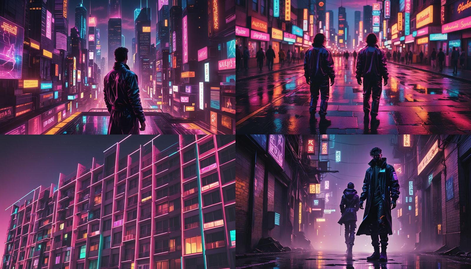 Synthwave Neon Retro Visual Communication Design