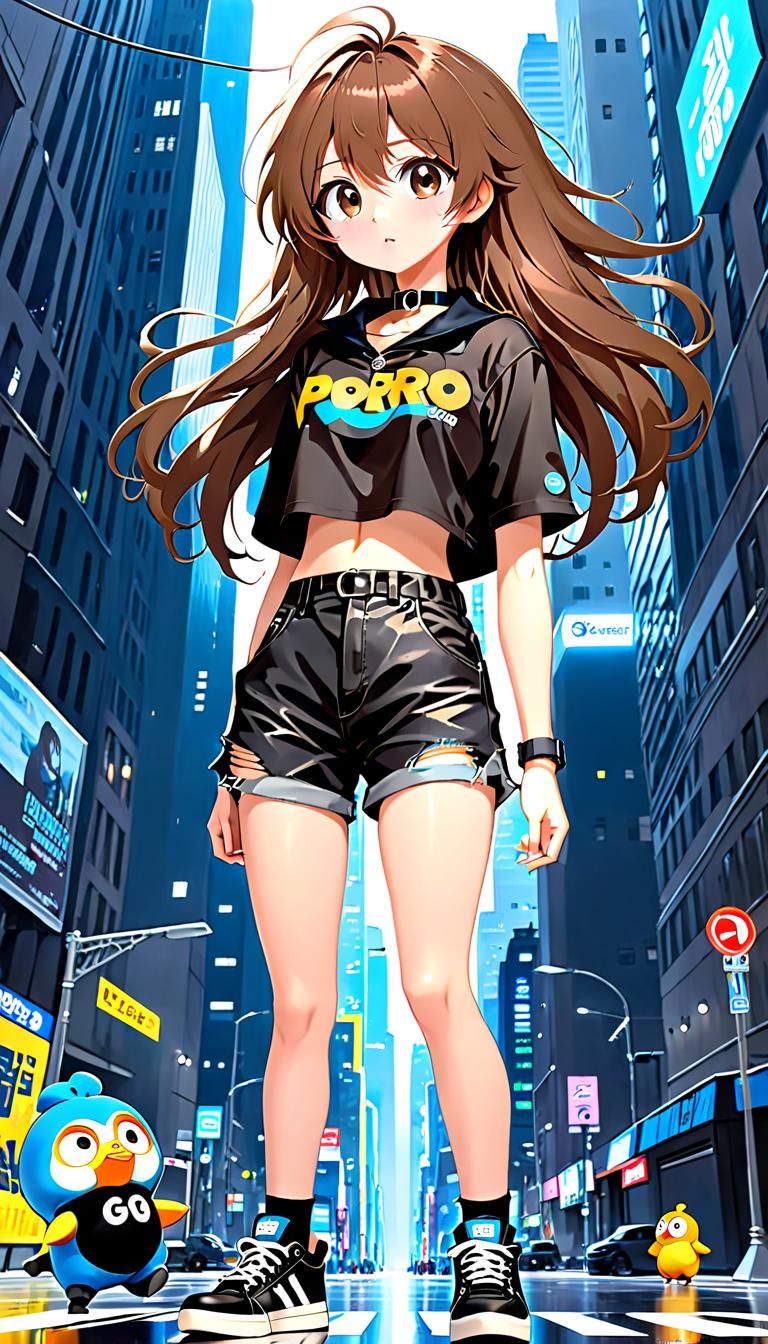 Anime Girl in Gothic Style, Manga Key Visual