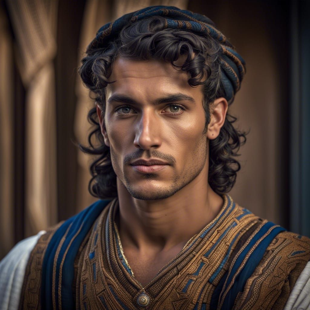 Berber Man with Greco-Roman Hairstyle