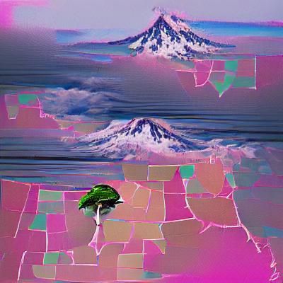 Oregon Forest Sunset: Digital Rendering