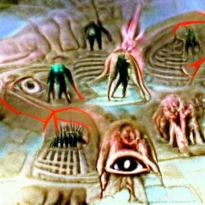 Cenobites: Extra-Dimensional Beings in AI Rendering