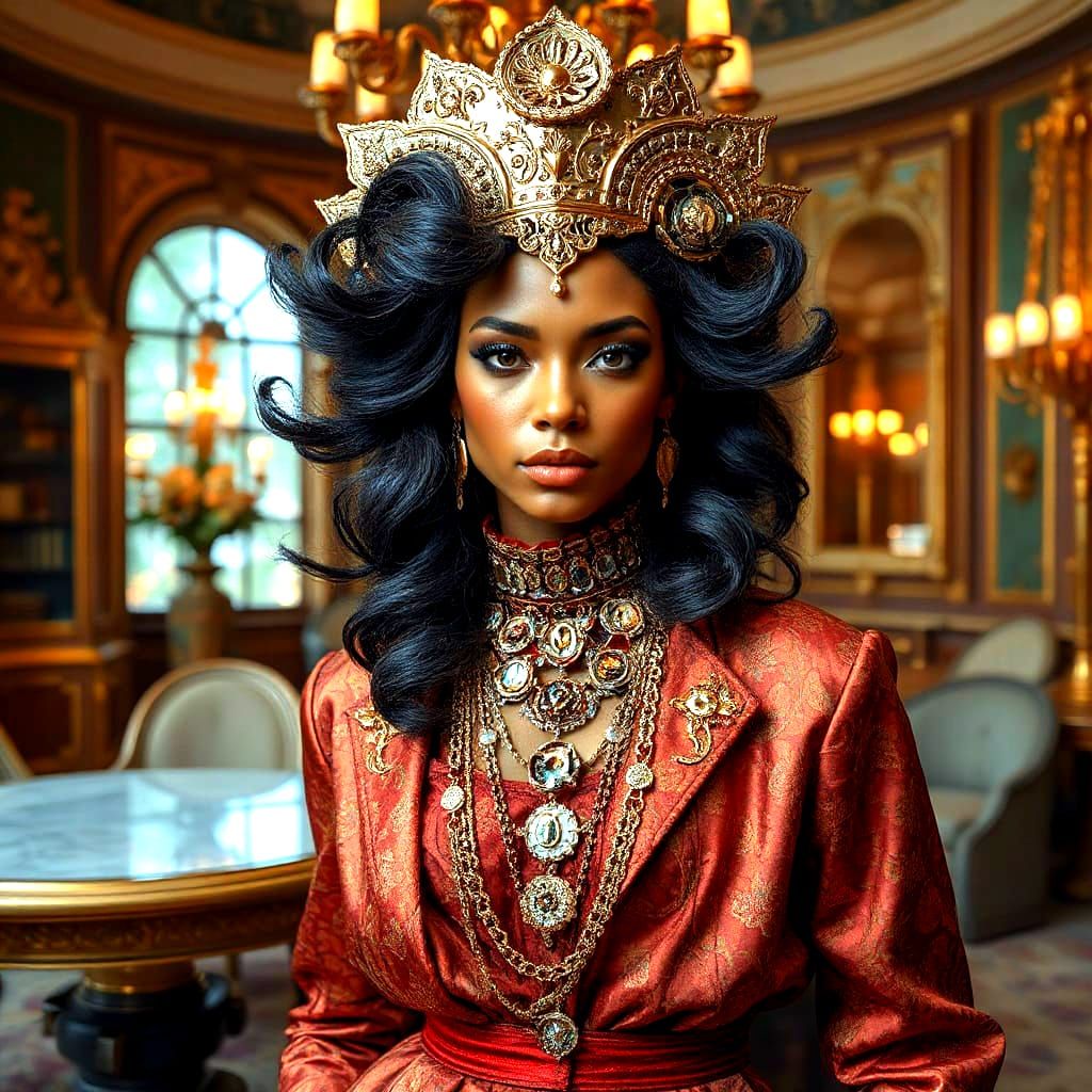 Luxurious Avant-Garde Model in Cinematic 3D Render