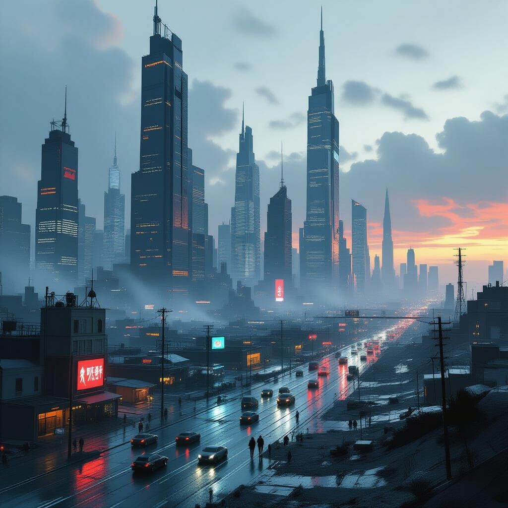 Dystopian Metropolis: A City Divided