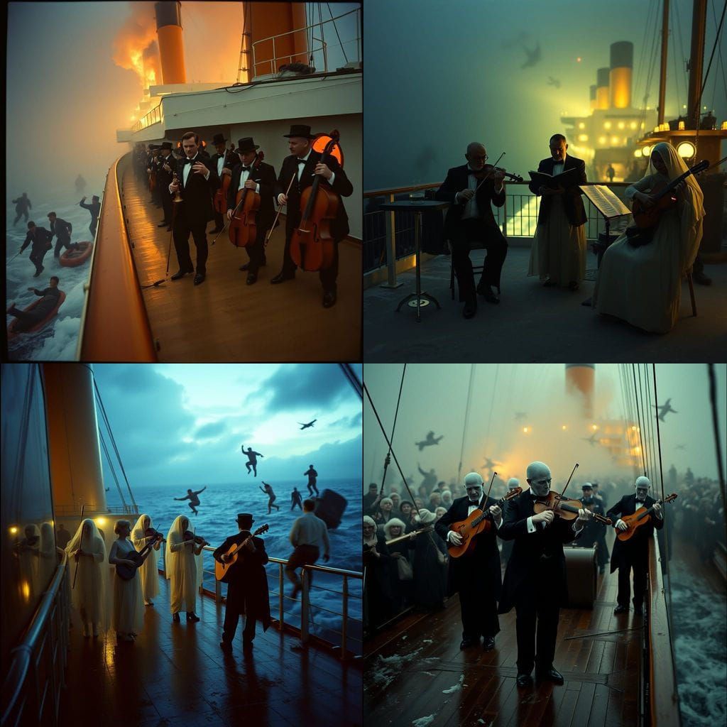 Ethereal Titanic Band Plays On Amid Maritime Disaster