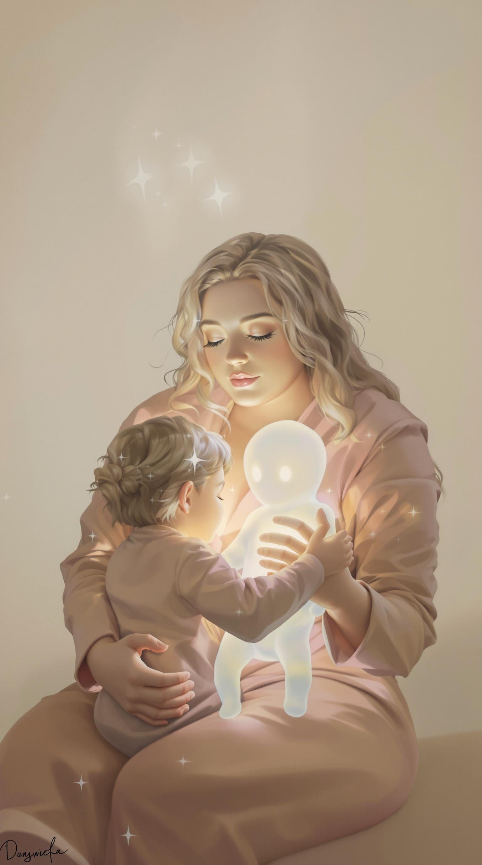 Motherly Comfort in a Whimsical Realm