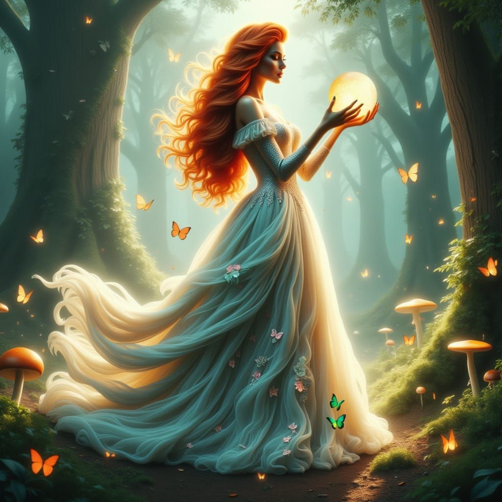 Ethereal Goddess of the Whispering Woods