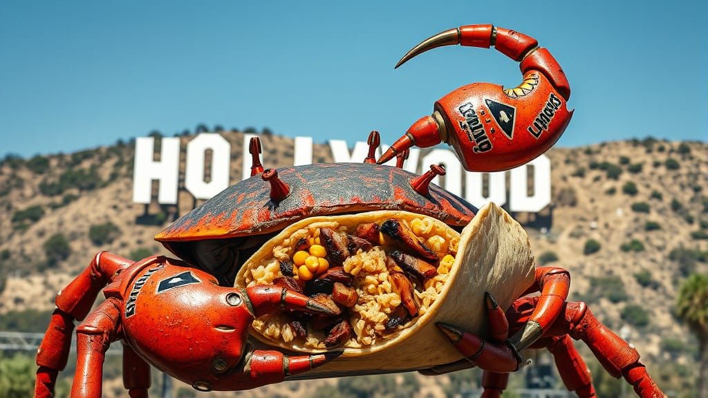 Gigantic Corroded-Biomechanical Crab Devours 20-Meter Burrit...