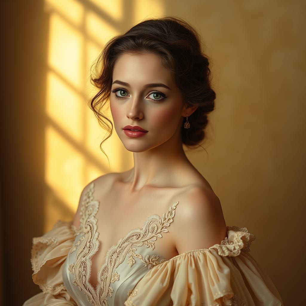 Ethereal Beauty in Soft Golden Light