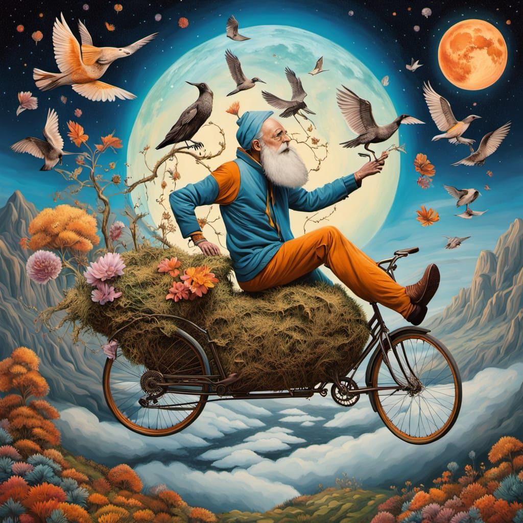 Psychedelic Tea Party on Floating Island