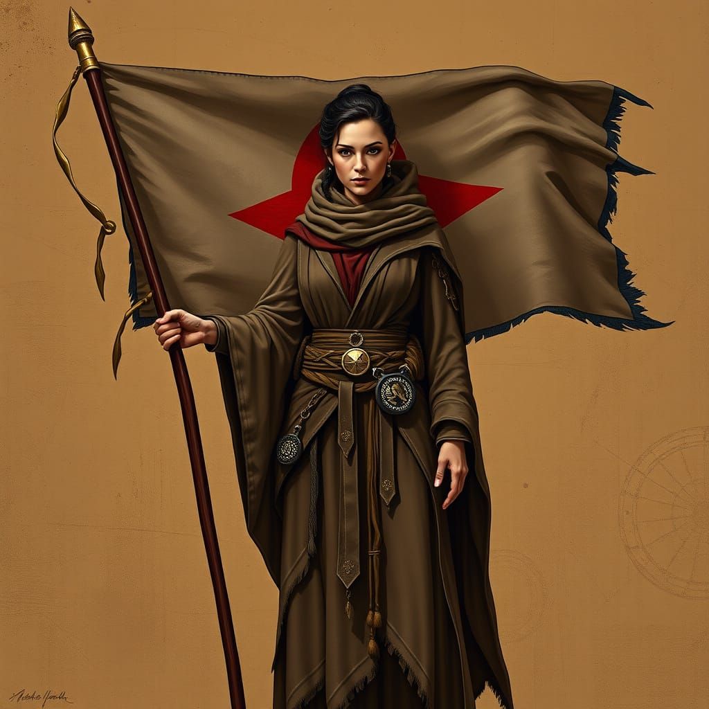 Stormborn Flag of the Dura'kar Covenant in Syd Mead-Inspired...