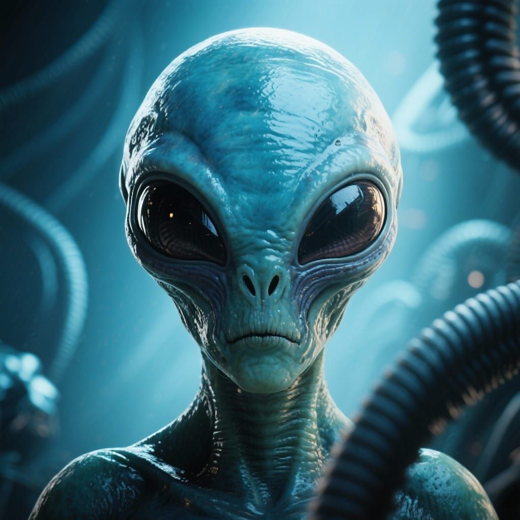 Mysterious Sci-Fi Alien Creature