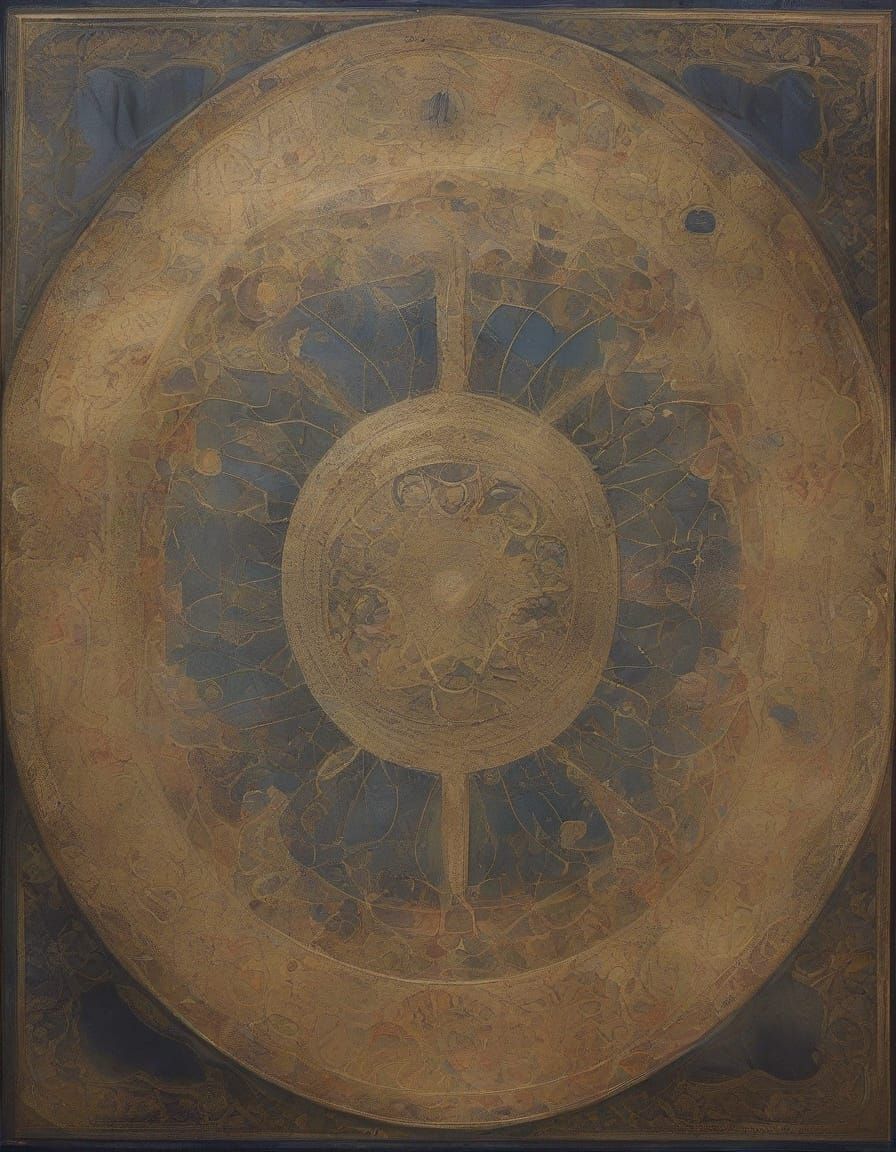 Luminous Figure in Renaissance Oil Painting Style