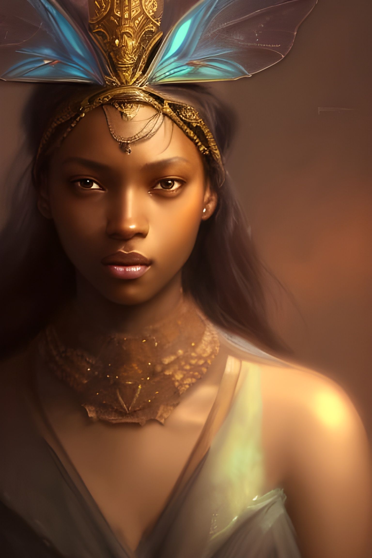 Faerie Princess Portrait in Hyperdetailed Style