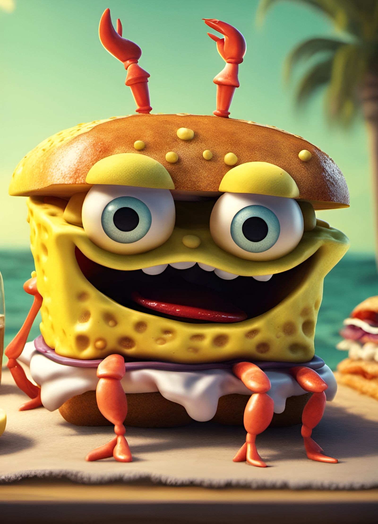 Crabby spongebob sandwich 2