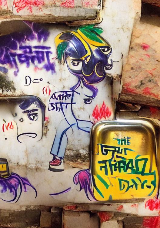 Colorful Graffiti Art Piece