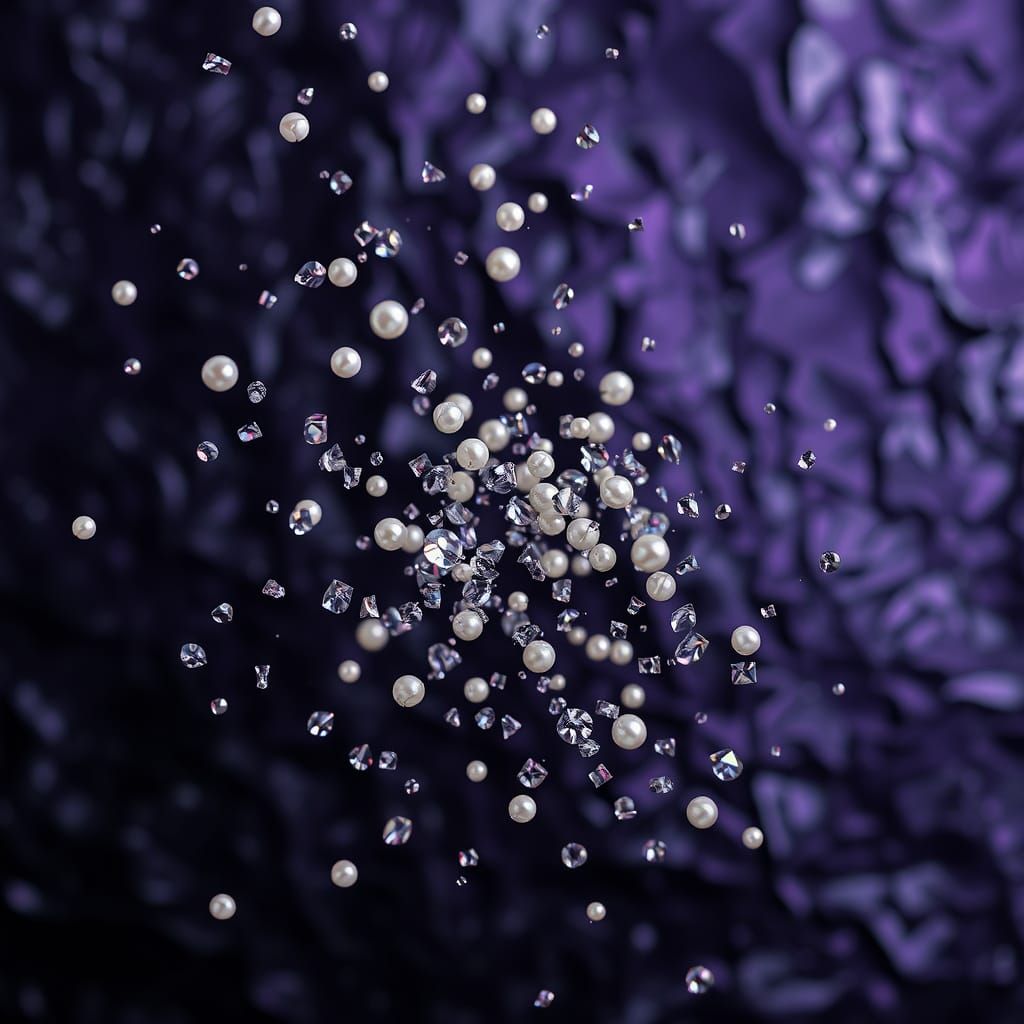 Dark Gemstone Dance in Gothic Mysticism Style