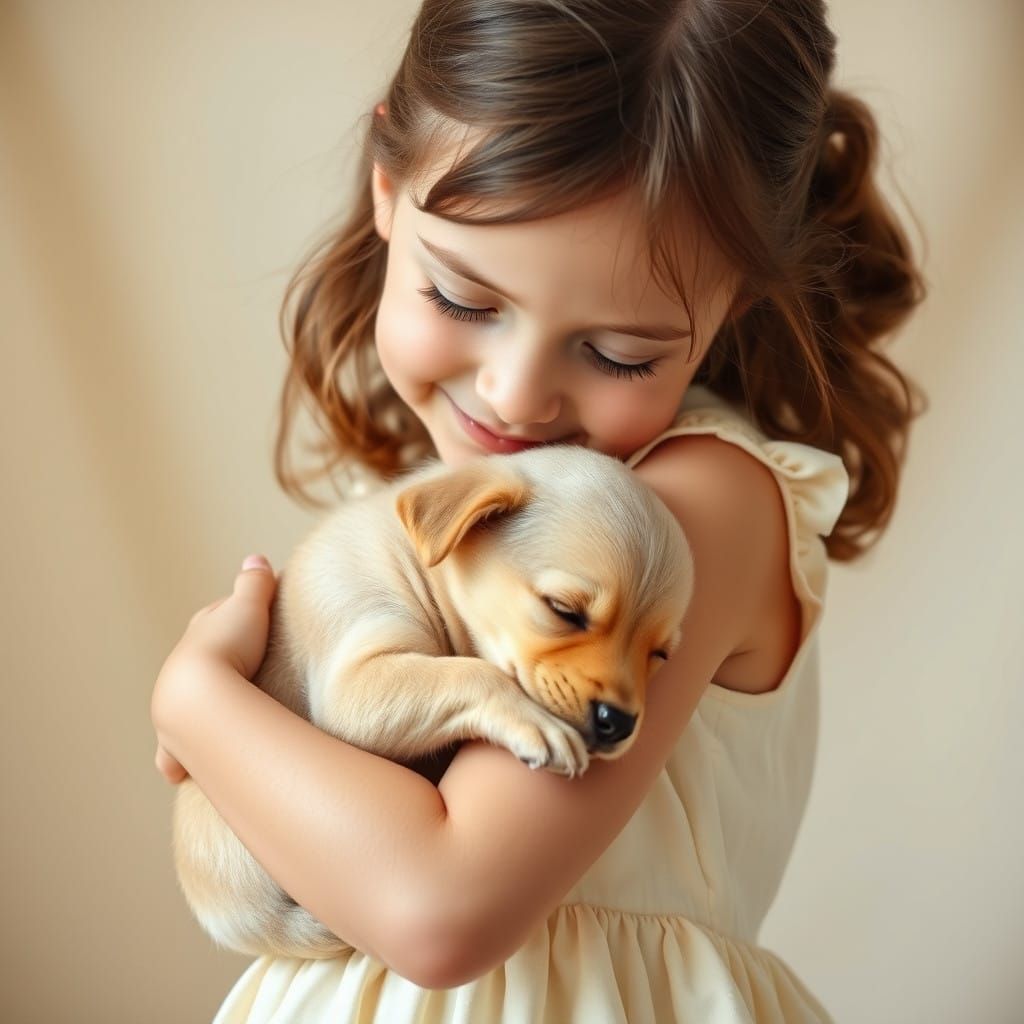 Joyful Moment of Pure Love and Affection